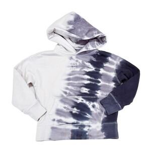 Gap Kid Tie-Dye Hoodie sz XS Unisex Hoodie Grey Tie Dye Sweatshirt
